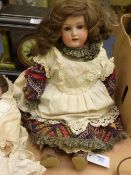 Early 20th Century Heubach Kopplesdorf  bisque head doll impressed no.250.5. 57cm