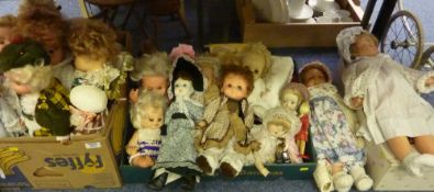 Large collection of assorted dolls
