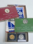 Commemorative football medals - Tottenham FA cup winner medal 1967 hallmarked silver, Celtic 1967