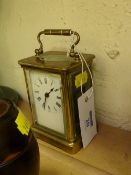 Early 290th Century brass carriage clock 13cm