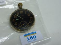 Rolex WWII military issue pocket watch with black dial no A.19479