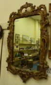 Wall mirror in ornate gilt frame