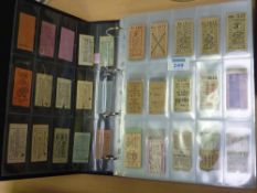 Old transportation tickets - collection of 1000+ railway and bus tickets in padded album
