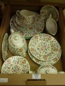 Minton Haddon Hall dinner and tea ware in one box