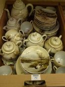 Early 20th Century Japanese eggshell china tea service in one box