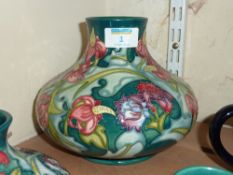Walter Moorcroft Rachel Bishop Leicester pattern vase 16cm