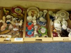 Animal figures, Wade and decorative ceramics in three boxes