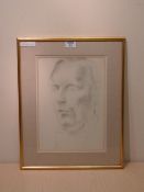 Frank Dobson (1888-1963): 'Sir William Jowett' bust portrait, pencil sketch signed c1936, 34cm x
