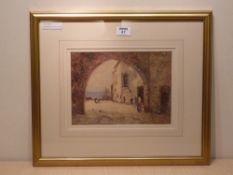 Oswald Garside (1879-1942): Mediterranean Waterfront, watercolour signed 20cm x 27cm

DDS - Artist's