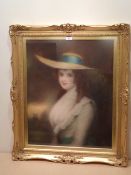 English School (18th/19th century): Half length Portrait of a Young Lady, pastel unsigned 67cm x