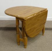 Pine drop leaf kitchen table and four chairs