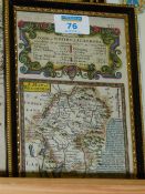 'The Roads from York to Whitby and Scarboro' and 'A Map of Westmoreland', double sided map published