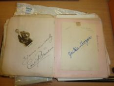Autograph album 1920s including Sybil Thorndyke,George Robey, Georgie Wood, Stanley Holloway