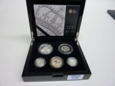 The Royal Mint UK 0.925 Silver Piedfort coin set 2010