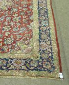 Persian 'Najaf Abad' hand made red ground carpet, 352cm x 245cm