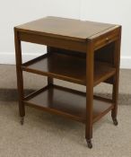 Vintage/retro mahogany drop leaf trolley table