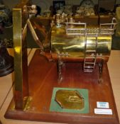 Rolls Royce brass presentation engine and tools