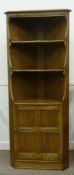 Ercol light elm floor standing corner cabinet