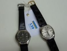 Gent's Seiko automatic wristwatch with date aperture on associated strap and a Gent's Tissot