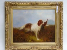Spaniel retrieving a pheasant 19th century oil on canvas signed W Wassen