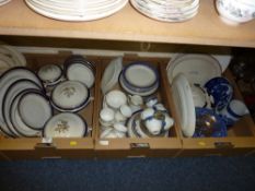 Royal Doulton Belmont dinner service and other ceramics in three boxes
