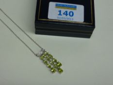 Peridot pendant necklace