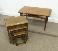 G-Plan vintage/retro teak coffee table and an oak nest of three tables