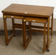 Vintage/retro teak trolley nest with fold over top