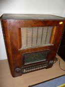 Marconi walnut cased valve radio
