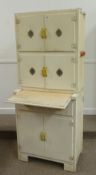 Mid 20th Century vintage / retro painted kitchen cabinet, 74cm wide