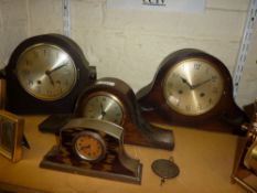 Four early 20th Century mantle clocks