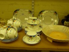 Beswick Art Deco period hexagonal bowl and a 1930's Gladstone china tea set