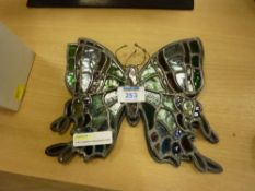 Pair of Lazenby's Glass butterfly leaded lights