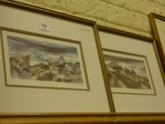 'Cloudburst' and 'Cloudbreak' pair limited edition colour prints by Gillian MacDonald signed, titled