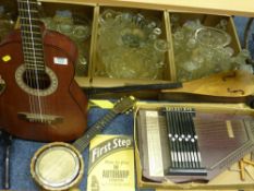 Autoharp acoustic guitar, banjo and single string instrument
