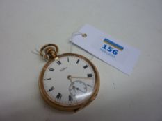 Waltham gold plated pocket watch