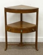 19th Century mahogany corner wash stand