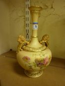 Royal Worcester twin handled vase date code 1903 shape no.1956 21.5cm