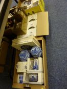 Rington's Tea canisters, chintz ware etc in three boxes