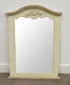 Cream painted wall mirror