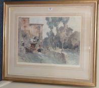 'The Mill Barbaste' limited edition colour proof after Sir William Russell Flint print