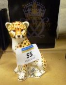 Royal Crown Derby paperweight 'Cheetah Cub'