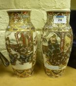 19th Century Satsuma vases 23.5cm