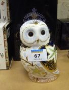 Royal Crown Derby paperweight 'Twilight Owl'