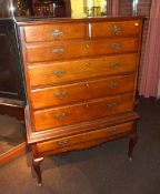 Late 18th Century oak chest on stand