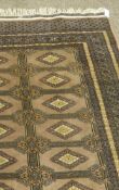 Handmade Bokhara rug pink ground 186cm x 123cm