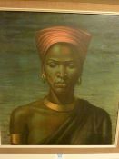 'Zulu Girl' vintage/retro colour print after Tretchikoff