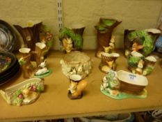 Collection of Hornsea Fauna ware