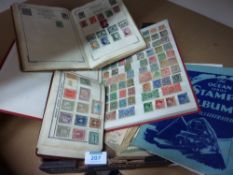 Victorian, early 20th Century and other stamp in two albums and loose