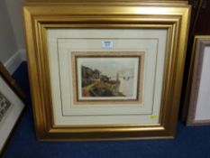 'Le Petit Port' and 'L'Arrivee au Port' pair lithographs signed and titled in pencil framed